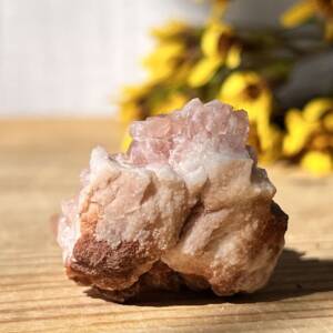 pink amethyst cluster