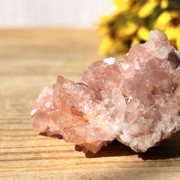 pink amethyst cluster