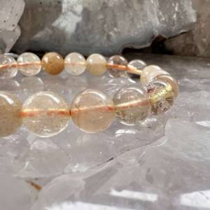 golden rutile included quartz bracelet