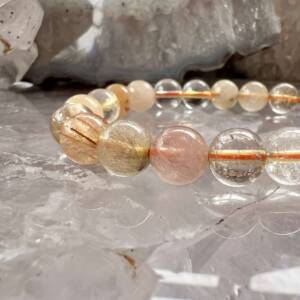 golden rutile included quartz bracelet