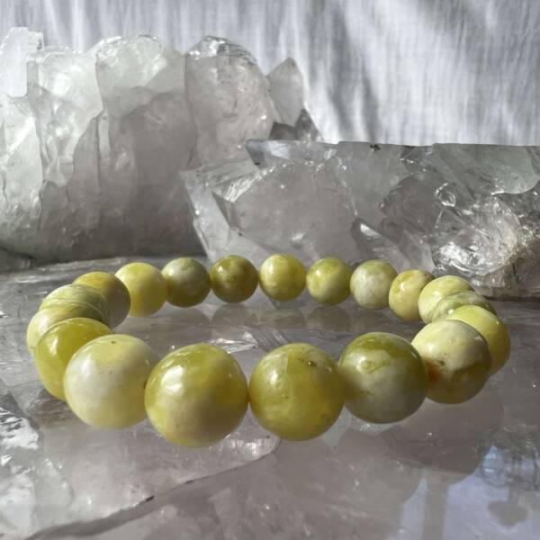 yellow jade bracelet