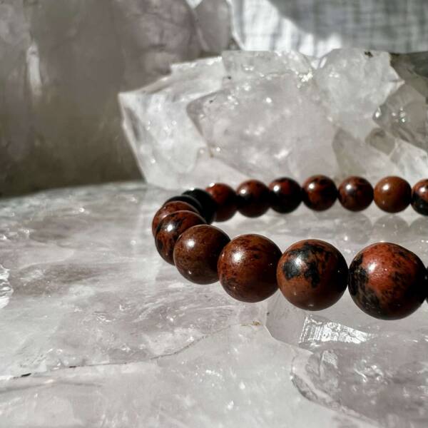 mahogany obsidian bracelet