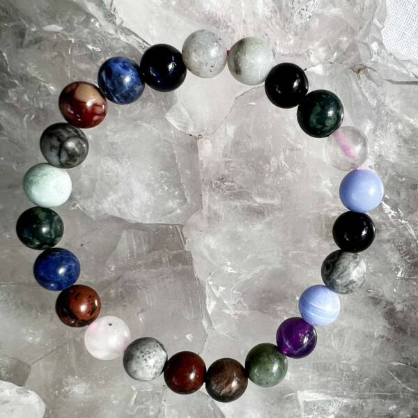 mixed crystal bead bracelet