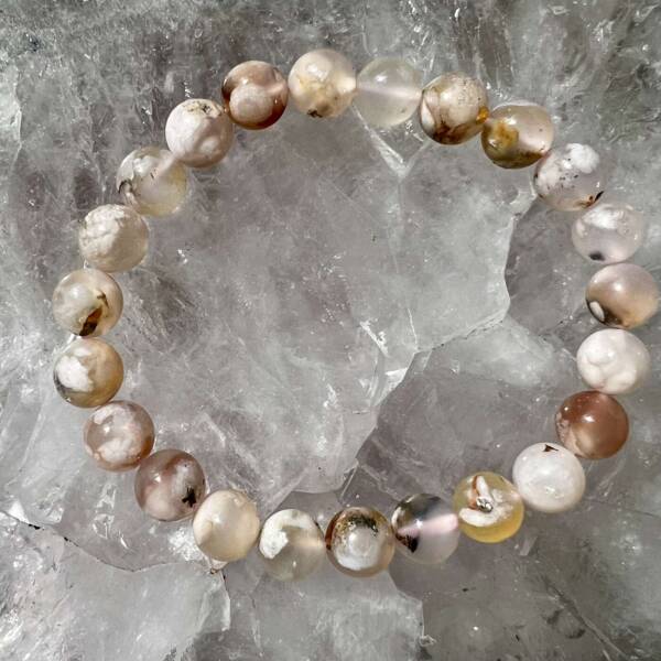 flower agate bracelet