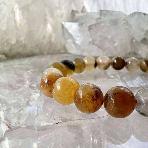 golden agate bracelet