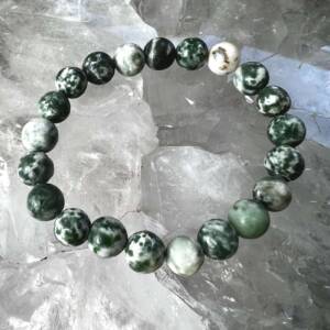 matt green agate bracelet