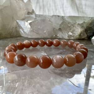 peach moonstone bracelet 