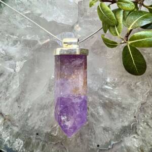 amethyst pendant crystal necklace