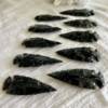 black obsidian arrowhead hand made from volcanic glass natural crystal online shop NZ