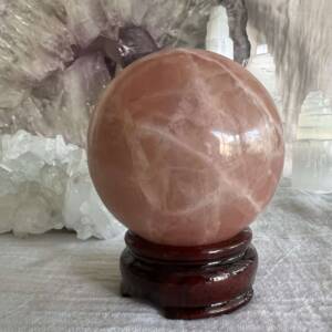 rose calcite sphere