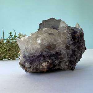 fluorite with dog tooth calcite