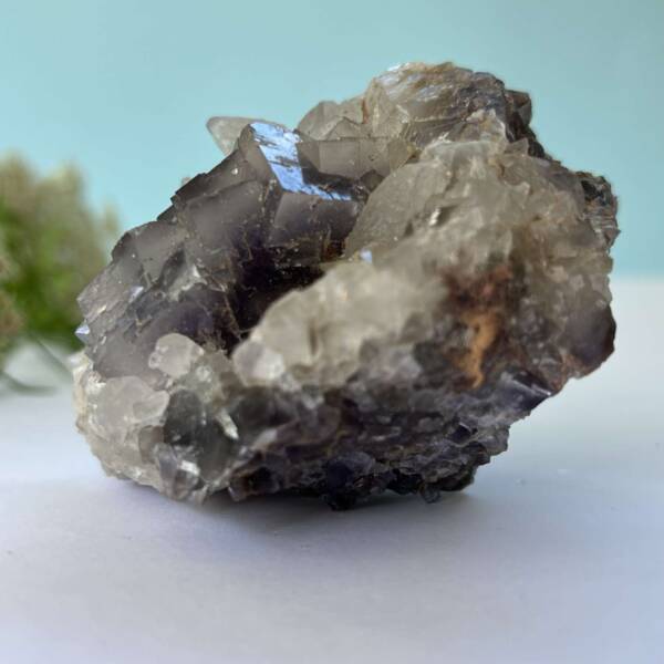 fluorite with dog tooth calcite