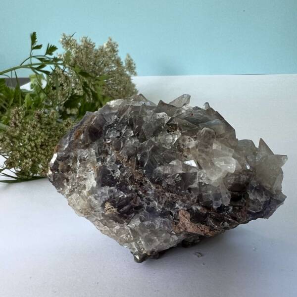 fluorite with dog tooth calcite