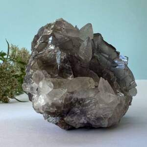 fluorite with dog tooth calcite