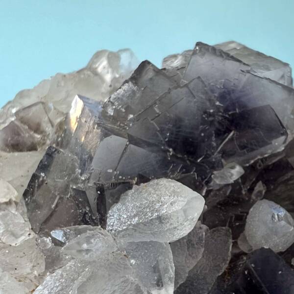 fluorite with dog tooth calcite