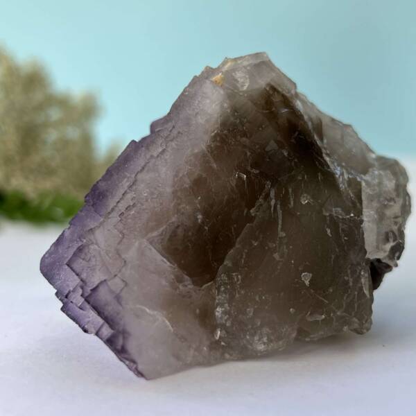 natural purple fluorite