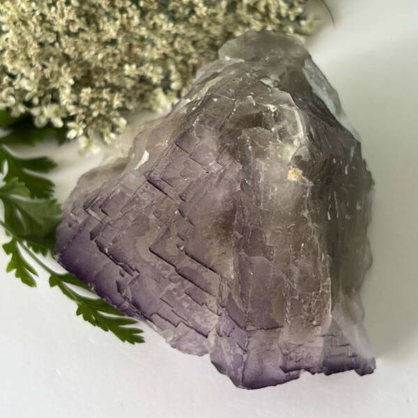 natural purple fluorite