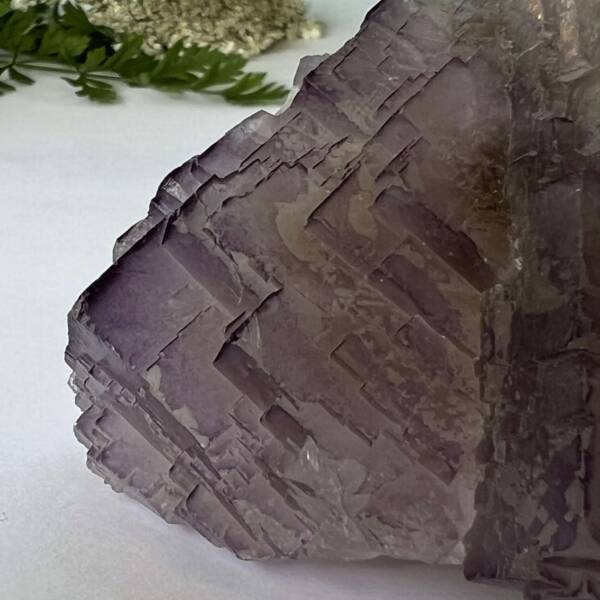 natural purple fluorite