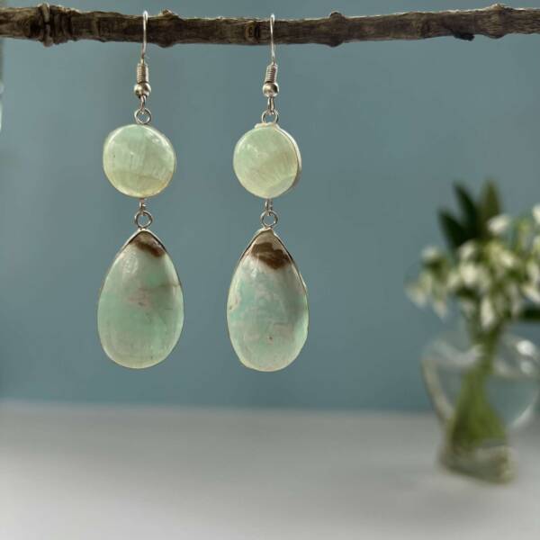 Caribbean calcite earrings