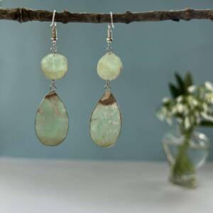 Caribbean calcite earrings