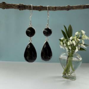 black tourmaline earrings