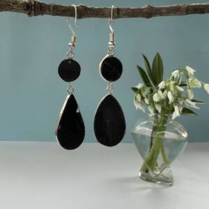 black tourmaline earrings