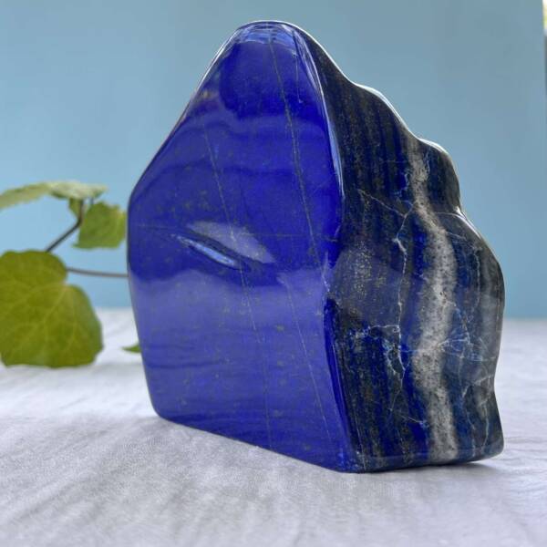 lapis lazuli freeform polished natural shaped specimen ancient rock iron pyrites lazurite