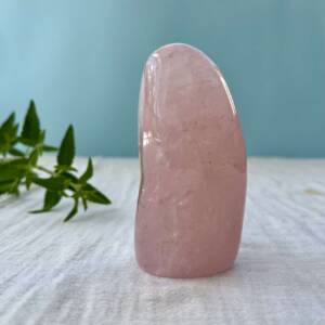 rose quartz freeform natural polished pink crystal