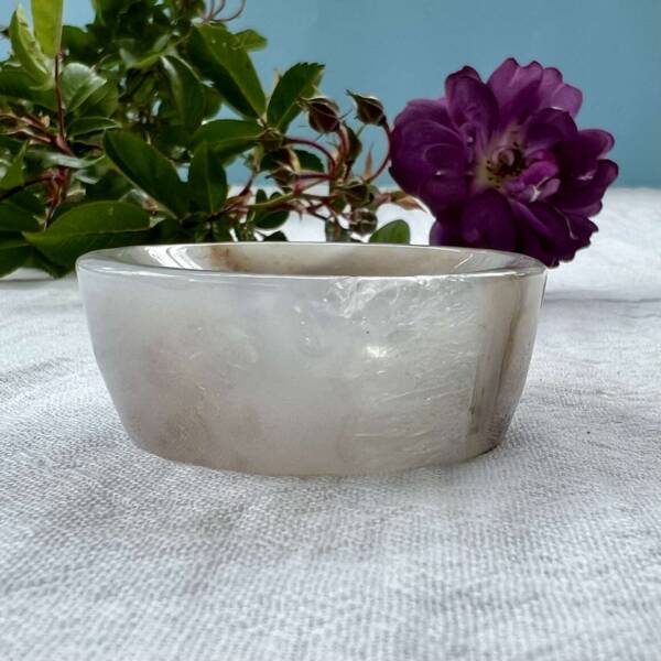 round agate dish crystal bowl silicon dioxide SiO2