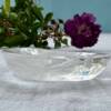 clear quartz moon dish handmade crystal bowl