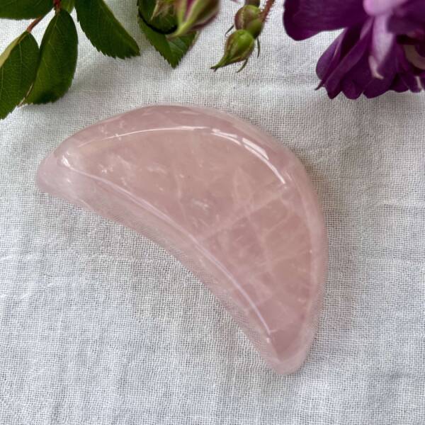 rose quartz moon dish