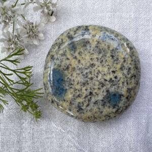 k2 palmstone azurite crystal in granite