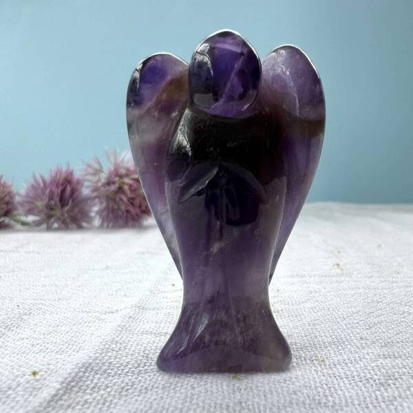 chevron amethyst angel purple crystal quartz