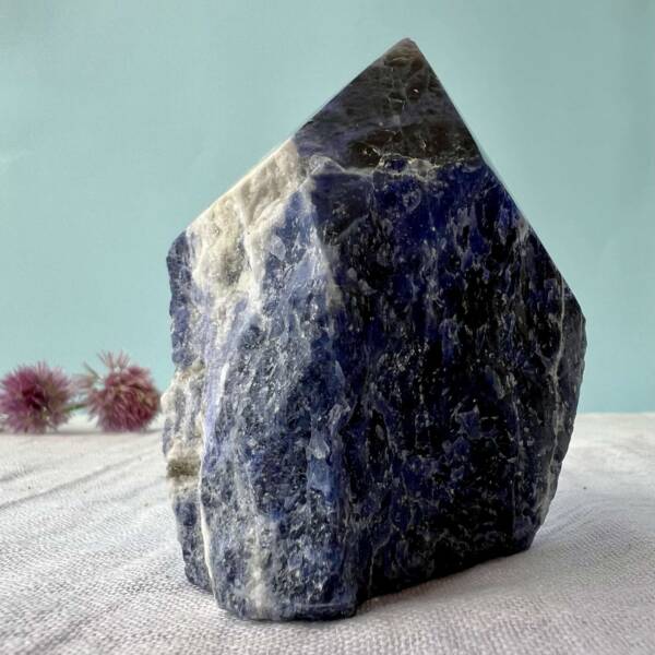 part polished part natural sodalite