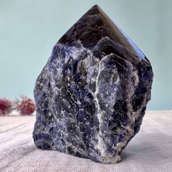 part polished part natural sodalite