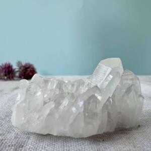 natural clear quartz crystal cluster