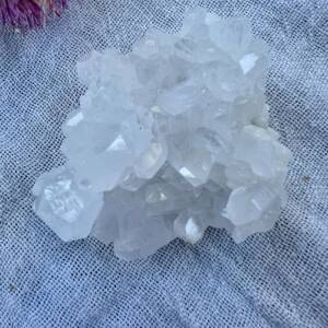 natural clear quartz cluster