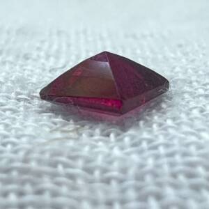 red garnet square gemstones