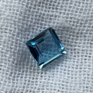 swiss blue topaz square cut gemstones