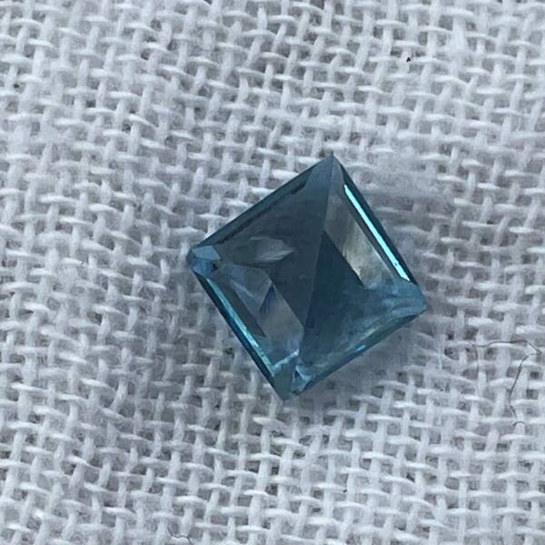 swiss blue topaz square cut gemstones