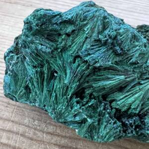 natural malachite cluster