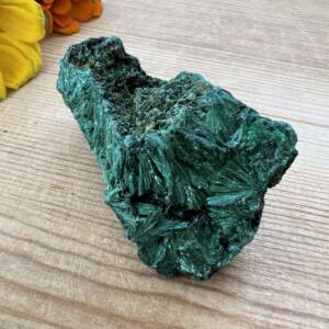 natural malachite cluster