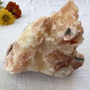 orange calcite natural art work NZ online crystal shop
