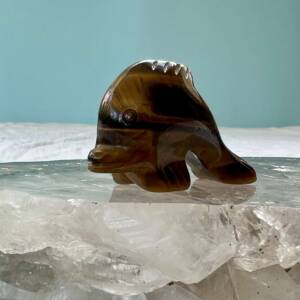 golden tiger eye dolphin home decor statue solar plexus chakra manipura online crystal shop NZ