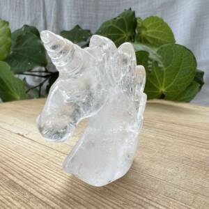 clear quartz unicorn natural crystal carving mythology NZ online crystal shop
