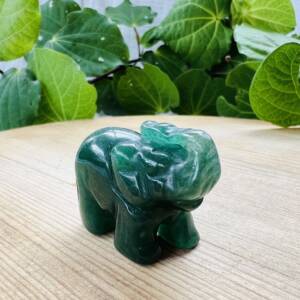 green aventurine elephant