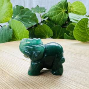 green aventurine elephant
