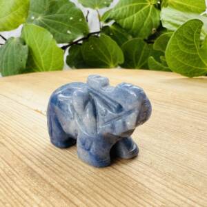 blue quartz elephant