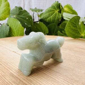 green aventurine horse