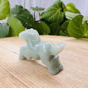 green aventurine horse